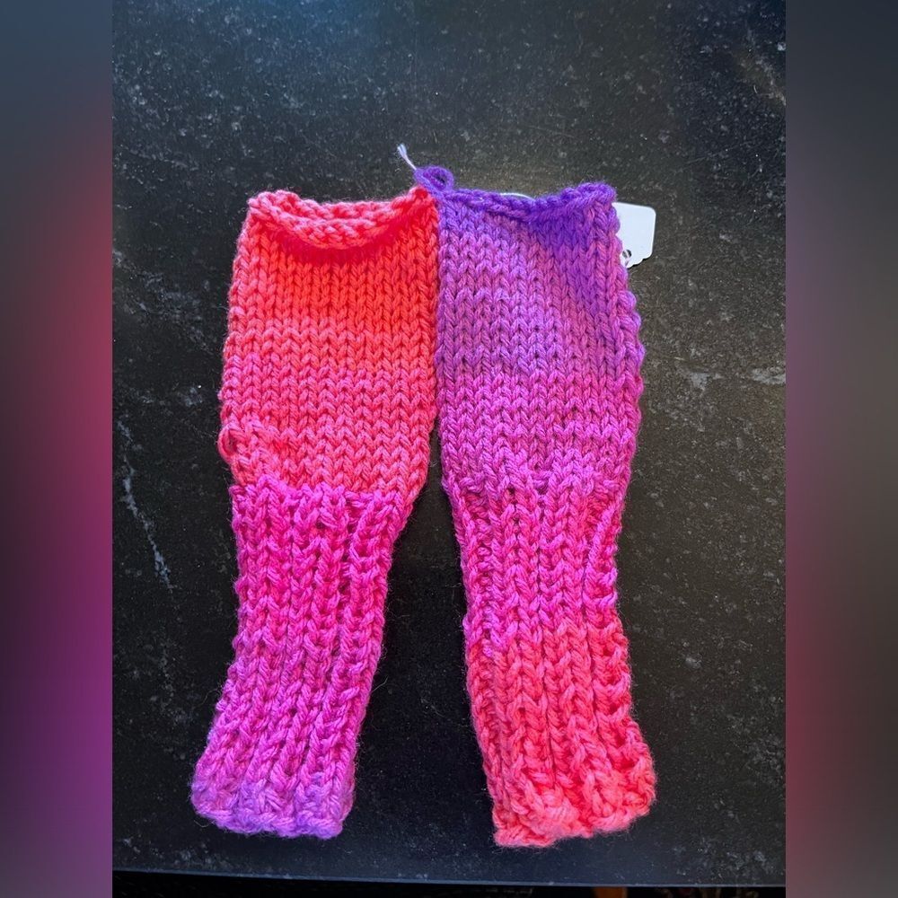 One of a kind- LIMITED EDITION Knit Hand Arm warmers Fingerless gloves mittens